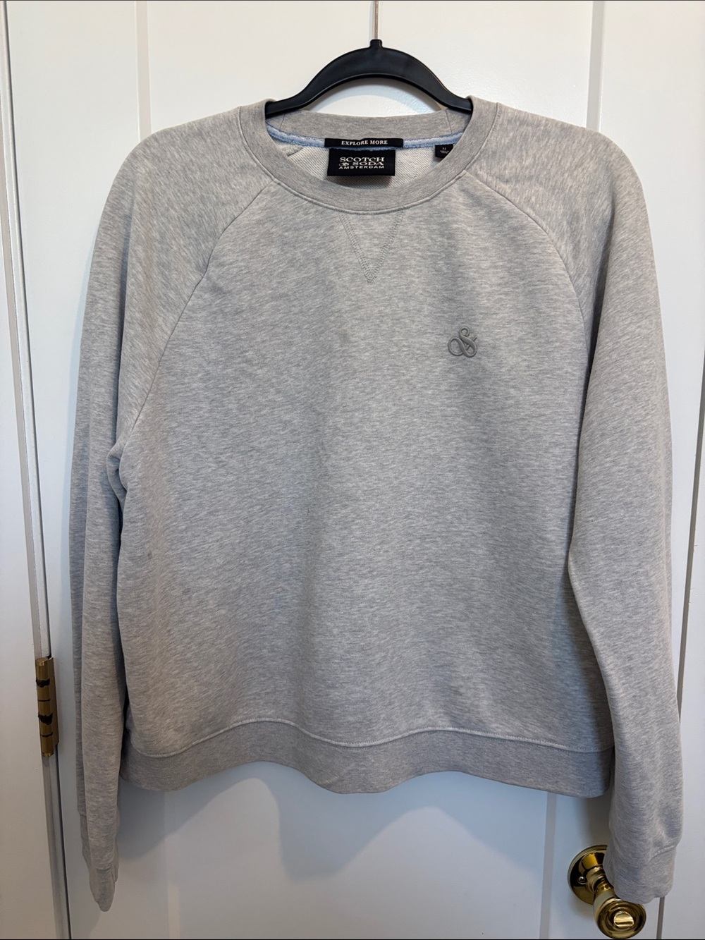 Scotch & Soda Heather Gray Women's Crewneck Sweatshirt